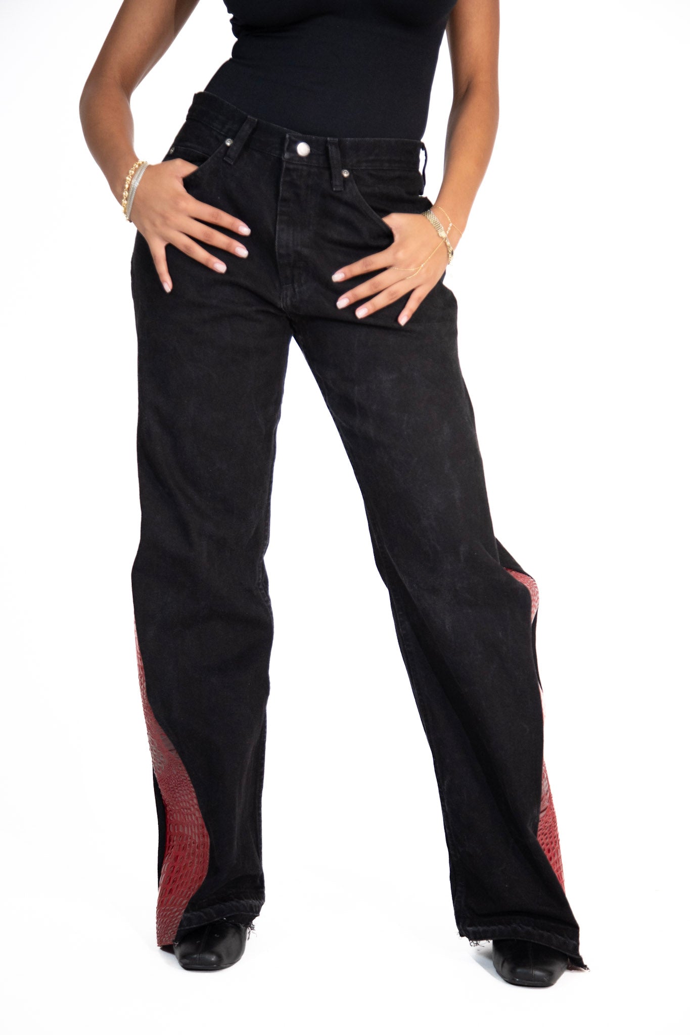 ACA Croc Denim - Black Denim